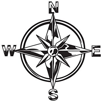 355x355 Indiashopers Tribal Compass Rose Nautical Star Windows, Sides