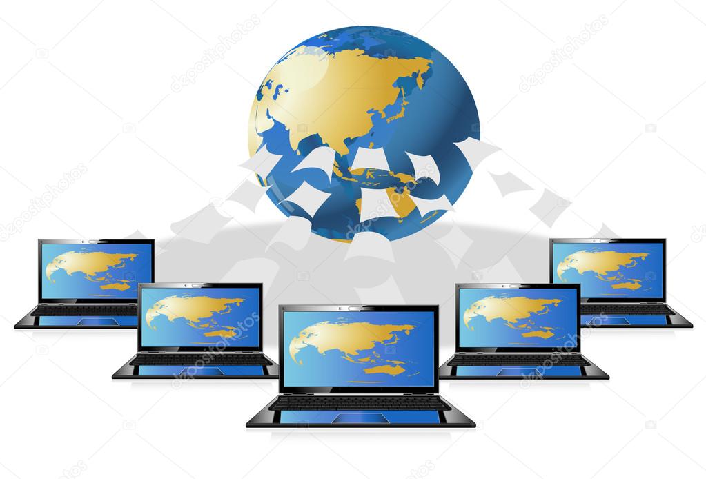 1023x694 Computer World Data Center Stock Vector Mapichai