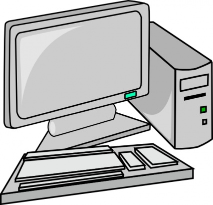 425x409 Computer Black And White Computer Training Clipart Free Download