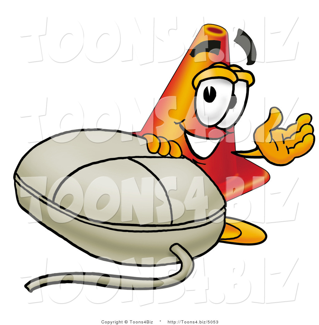 1024x1044 Illustration Of Cartoon Construction Safety Cone Mascot