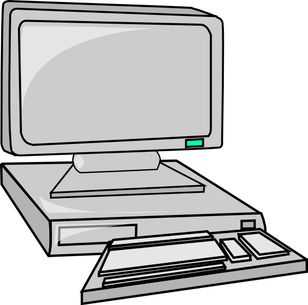 600x593 Desktop Computer Clip Art Free Vector 4vector