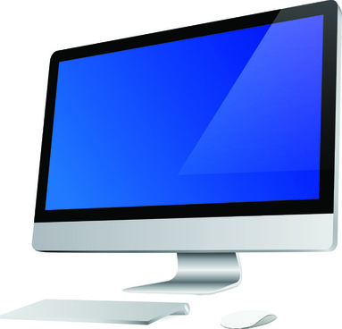 383x368 Desktop Lcd Monitor Tower Computer Clip Art Free Vector Download