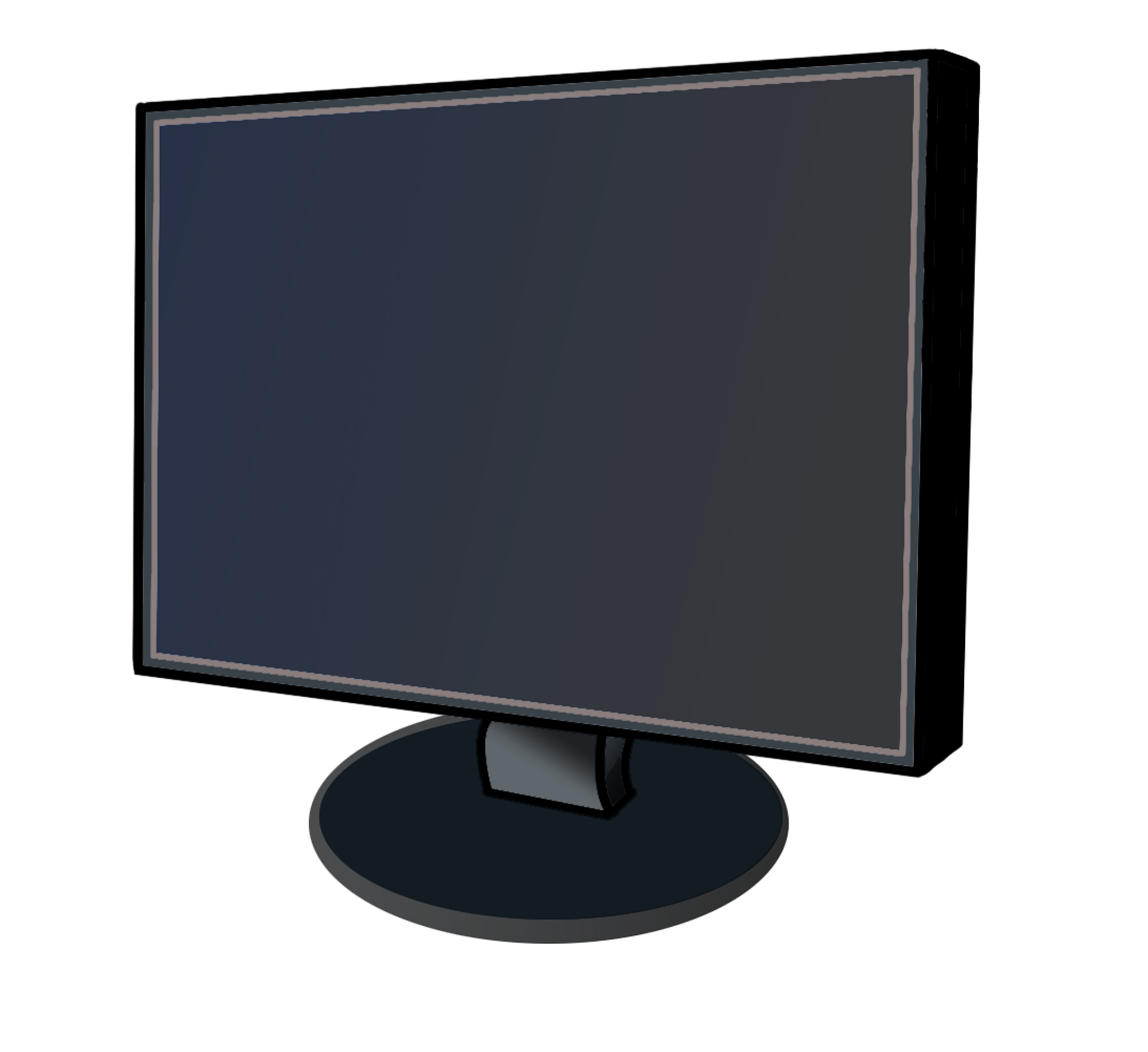 2000x1832 Free Computer Monitor Clipart Image