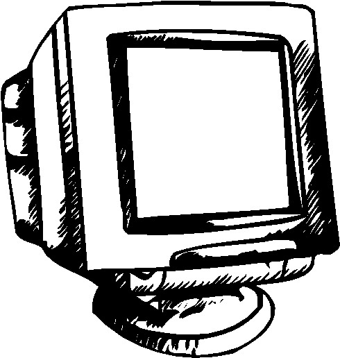 490x516 Computer Monitor Clipart