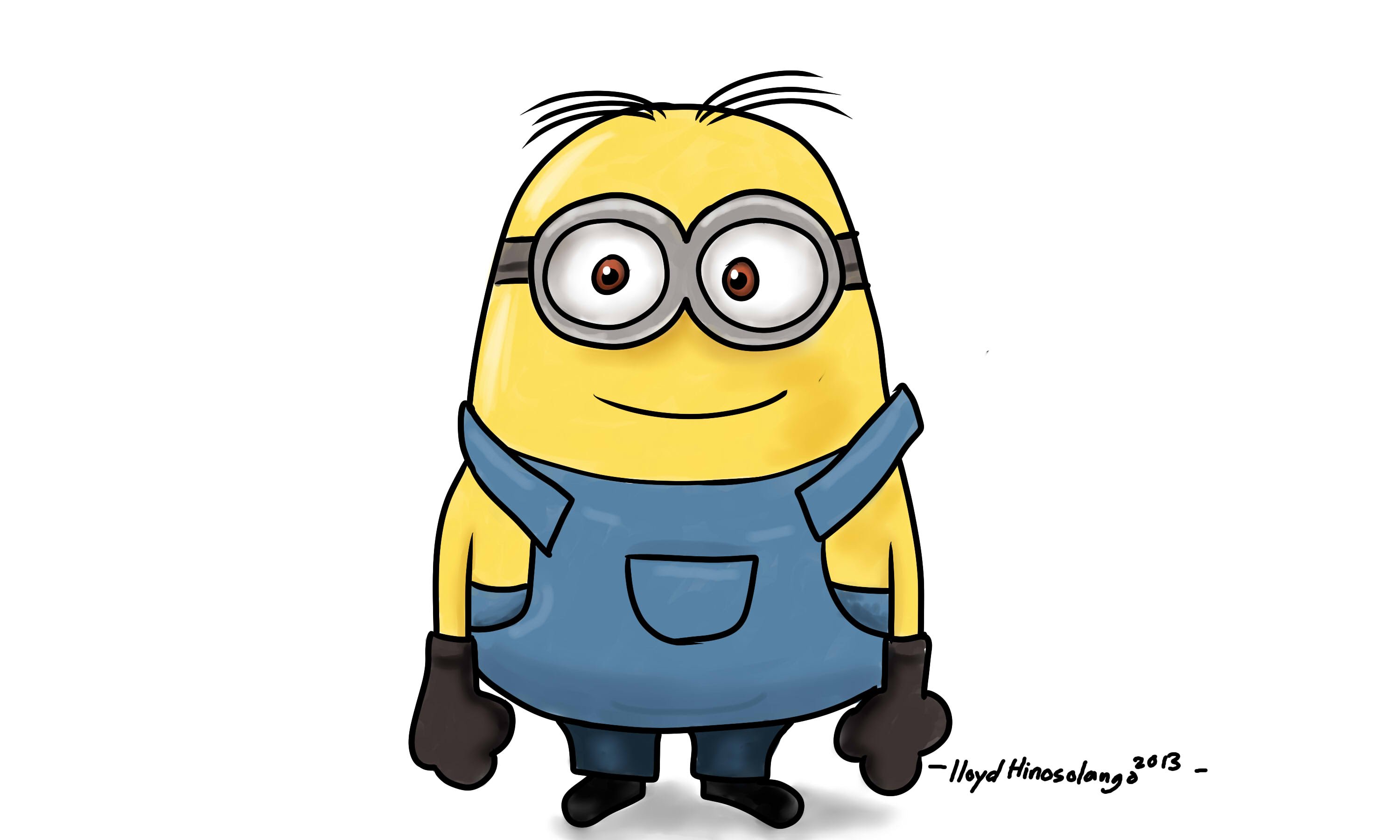 3000x1800 Minion Computer Drawing For Kids