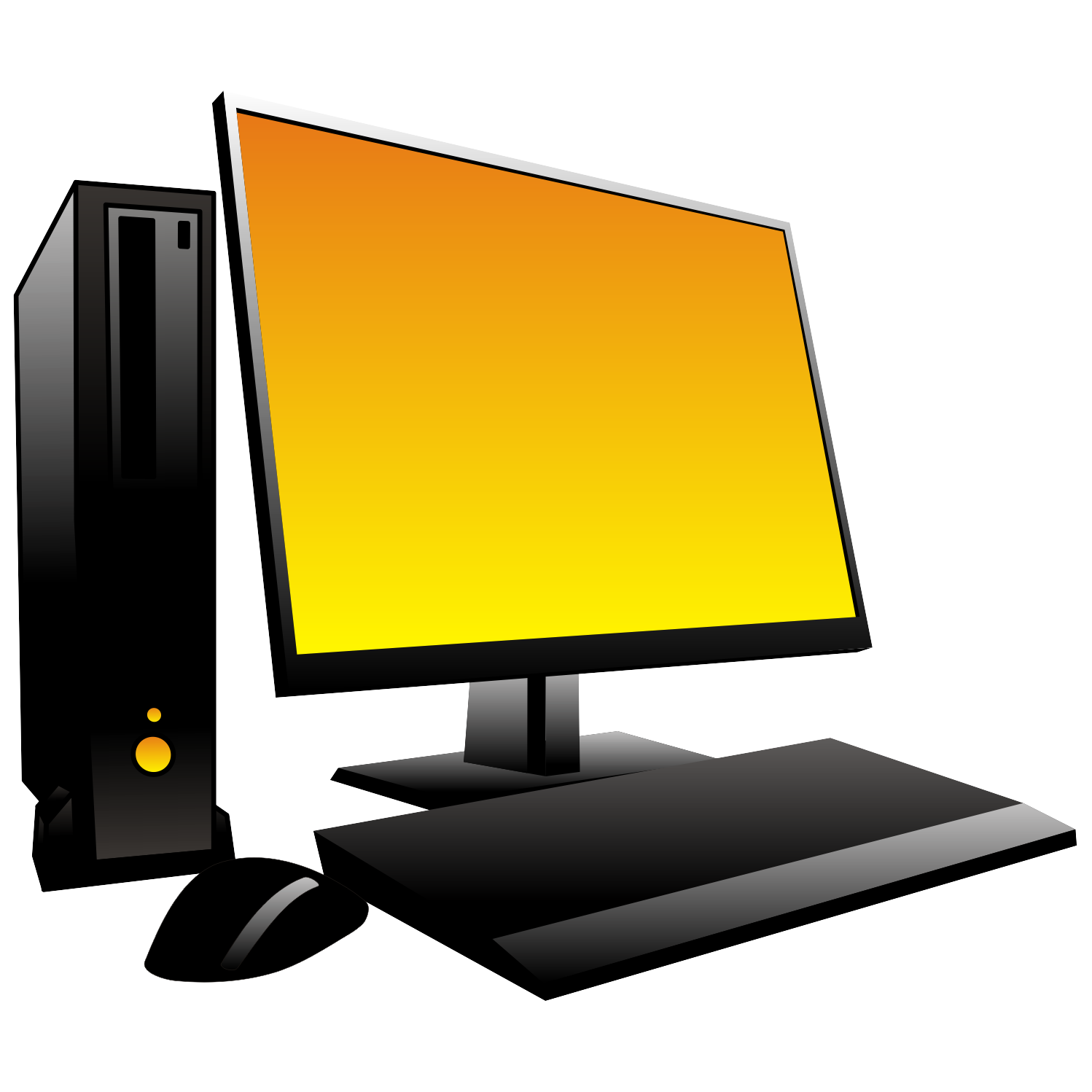 1498x1498 Desktop Computer Image Clipart Panda