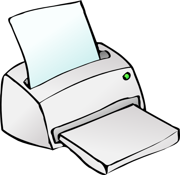 600x581 Inkjet Printer Clip Art