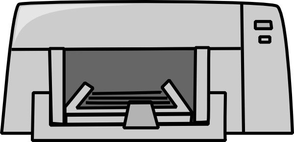 600x291 Inkjet Printer Clip Art Free Vector In Open Office Drawing Svg