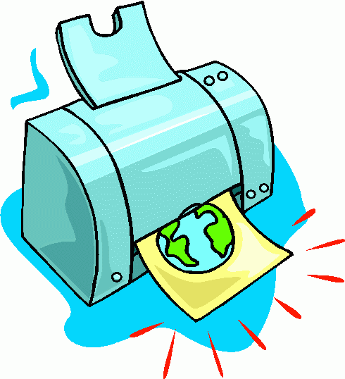 490x538 This Is A Clip Art Picture Of A Color Printer Which Prints Out