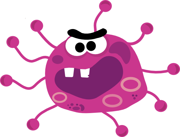 600x458 Computer Virus Character Clip Art