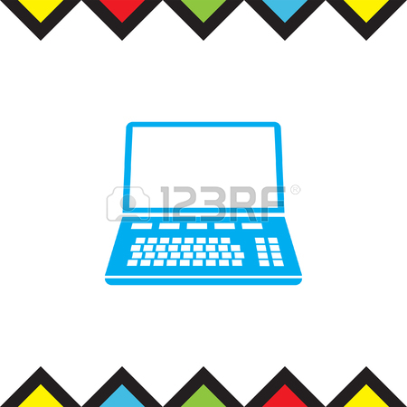 450x450 Lap Top Vector Icon. Computer Sign. Personal Computer Symbol