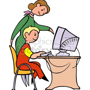 300x300 Clipart Computer Teacher