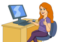 210x145 Students In Computer Lab Clipart