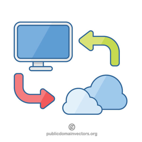 500x500 Cloud Computing Logotype Concept Public Domain Vectors