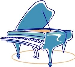 250x223 Piano Concert Clip Art