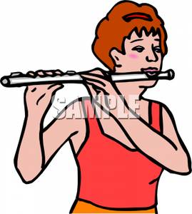 269x300 Woman Playing A Concert Flute