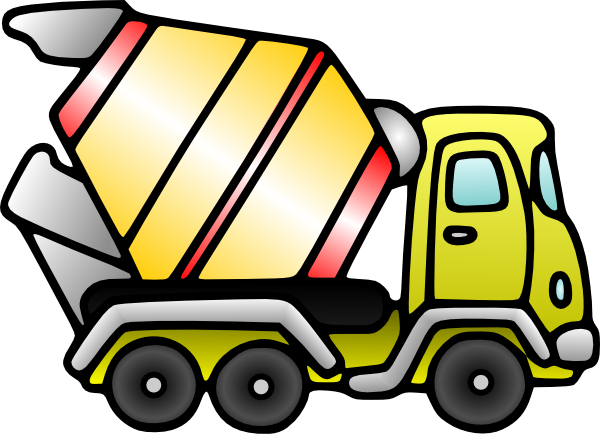 600x434 Mixer Truck Clip Art