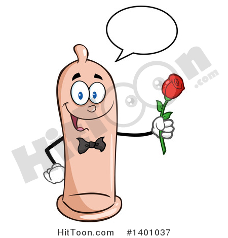 450x470 Condom Mascot Clipart