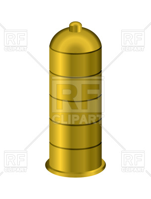 305x400 Golden Condom Royalty Free Vector Clip Art Image