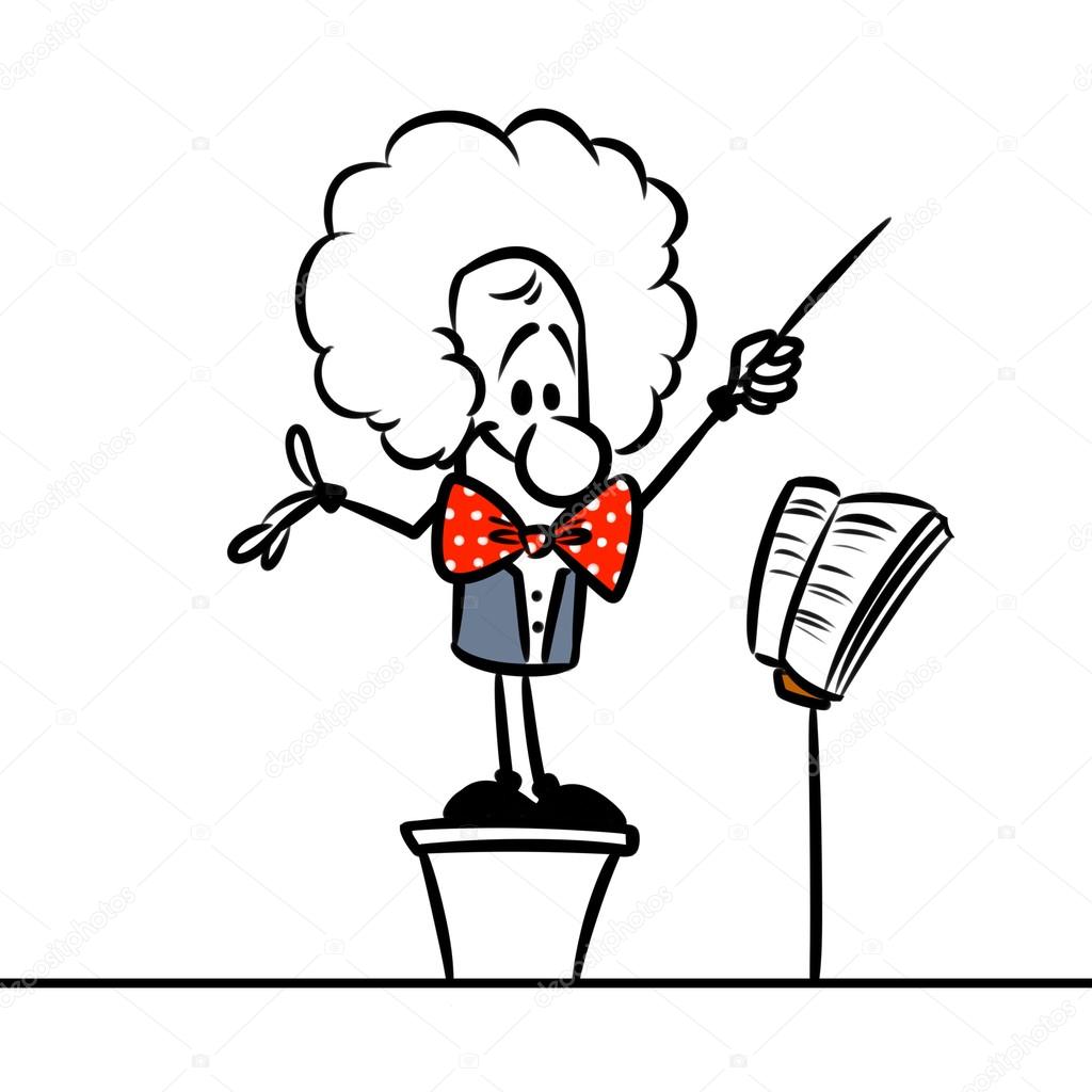 1024x1024 Conductor Orchestra Cartoon Stock Photo Efengai