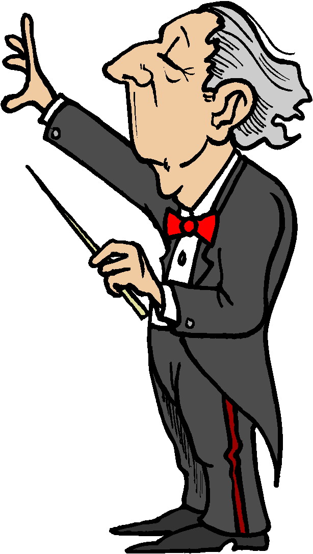 614x1085 Clip Art Of Orchestra Conductors
