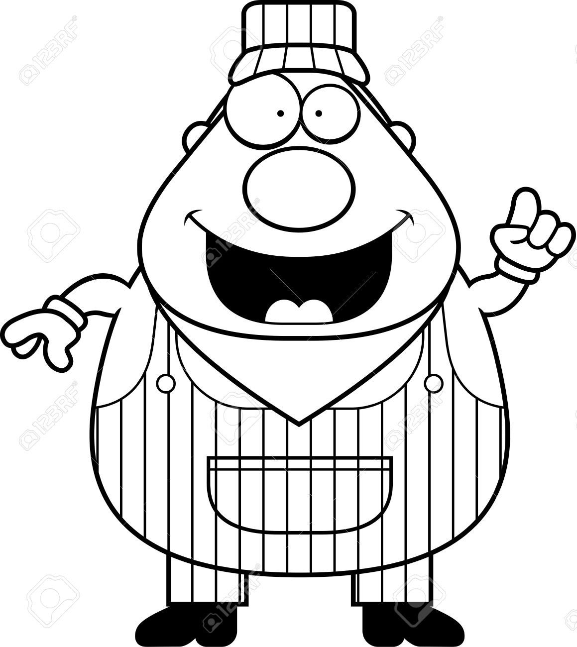 1159x1300 Cartoon Train Conductor Group