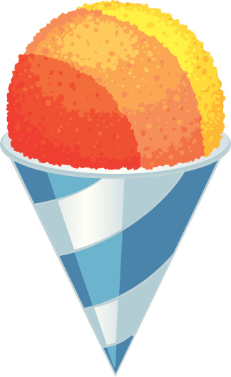 324x529 Orange Snow Cone Clipart
