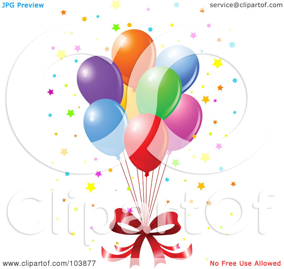 Confetti And Balloons | Free download on ClipArtMag