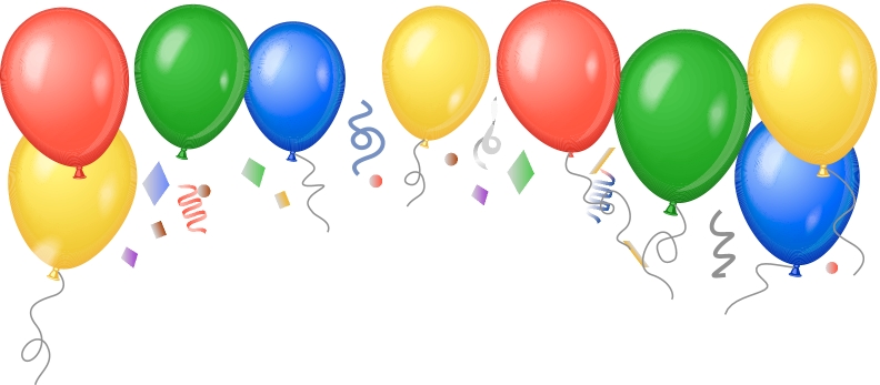 792x347 Welcome Balloons Clipart