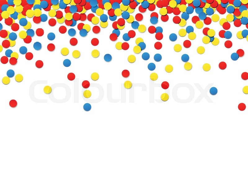 800x586 Colorful Celebration Background With Confetti. Vector Illustration