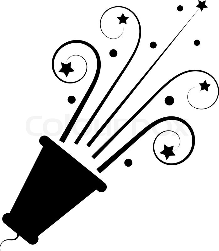 698x800 Poppers Isolated On White Background. Vector Illustration. Stock