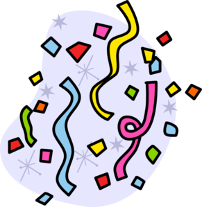 291x299 Confetti Clip Art
