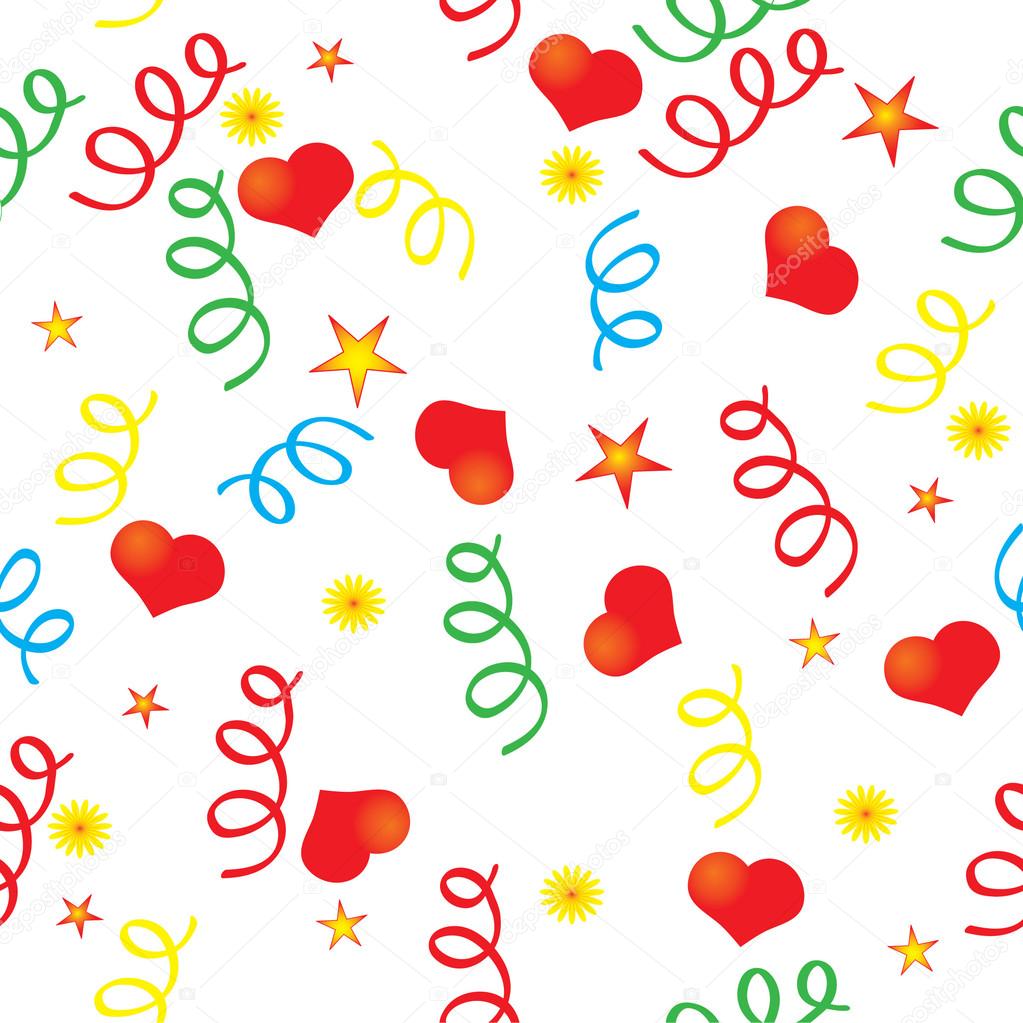 1023x1023 Confetti And The Heart Background Stock Vector Mihail39
