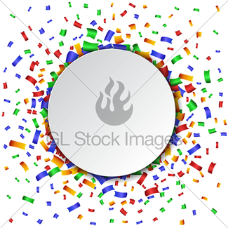 325x325 Colorful Celebration Background. With Confetti. Gl Stock Images