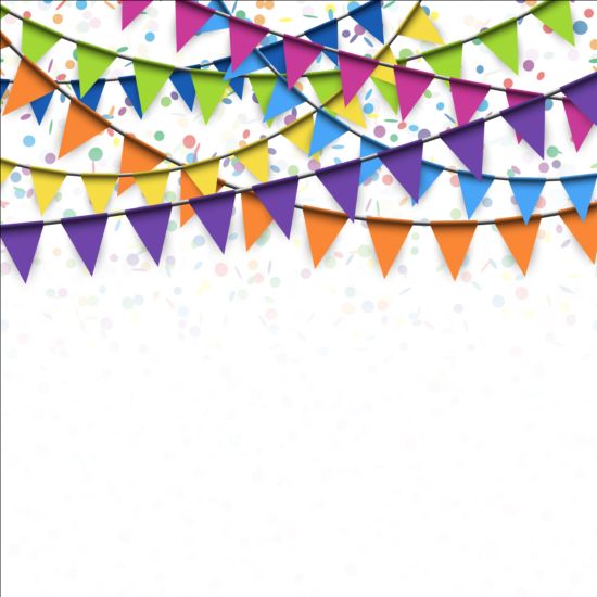 550x550 Flag With Confetti Background Vector 01