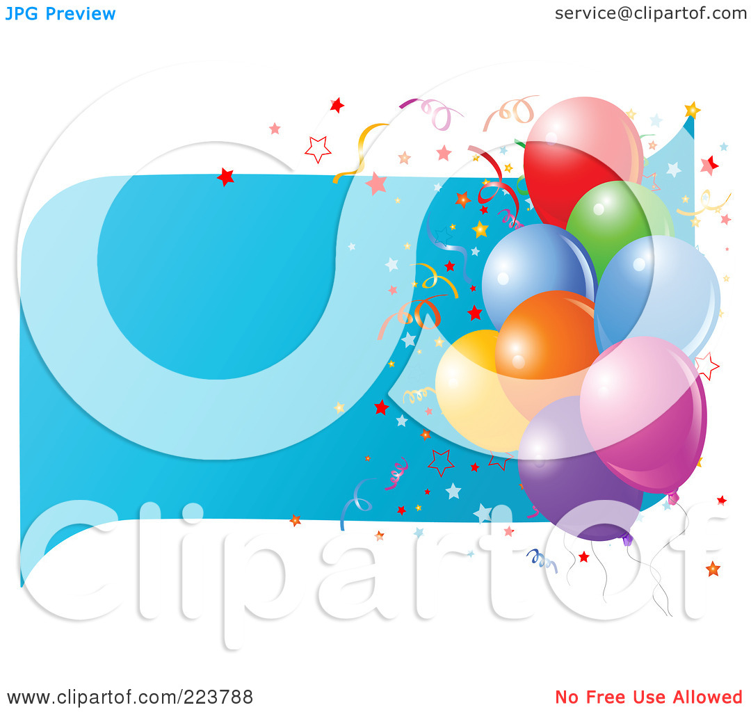 1080x1024 Party Balloons And Confetti Clipart Panda