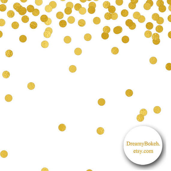 570x570 Gold Foil Confetti Digital Paper Frames Borders Small Circles