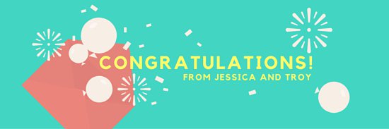 550x183 Aquamarine Illustrated Confetti Congratulations Email Header