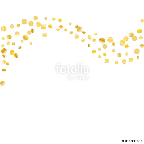 500x500 Golden Confetti On A White Background. Stock Image And Royalty