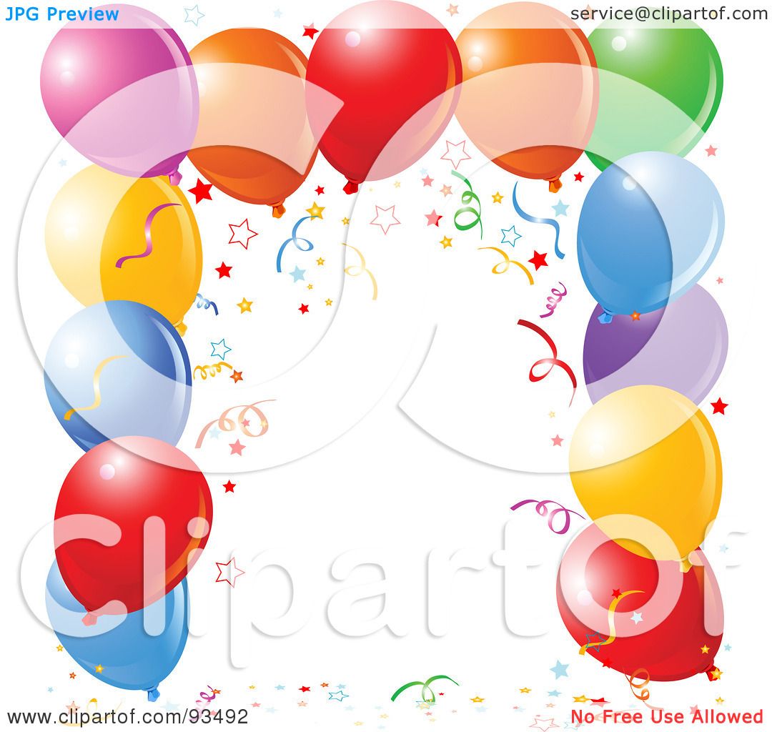 1080x1024 Royalty Free (Rf) Clipart Illustration Of A Border Of Colorful