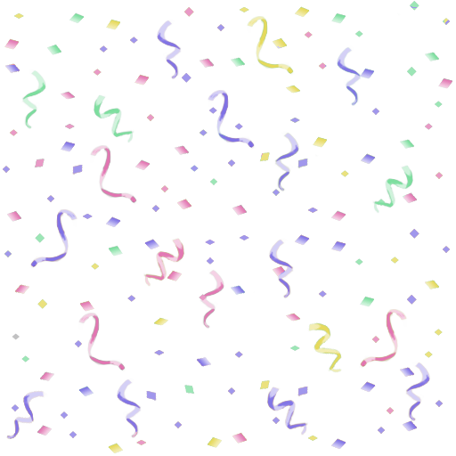 512x512 Confetti Transparent Background