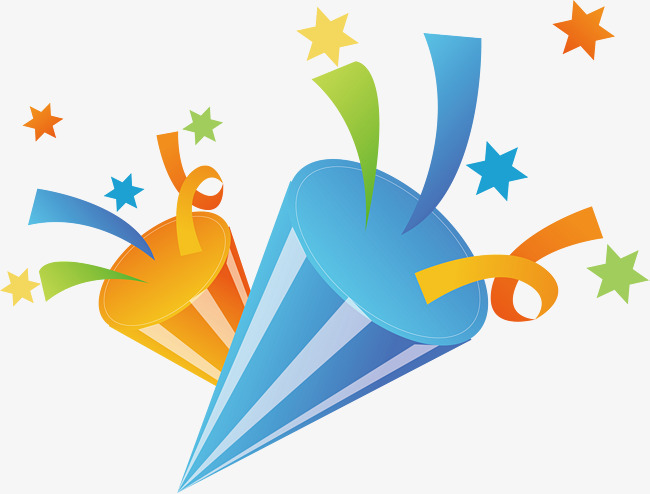 650x494 Confetti Png Vector Material, Scraps Of Paper, Cartoon, Color Png