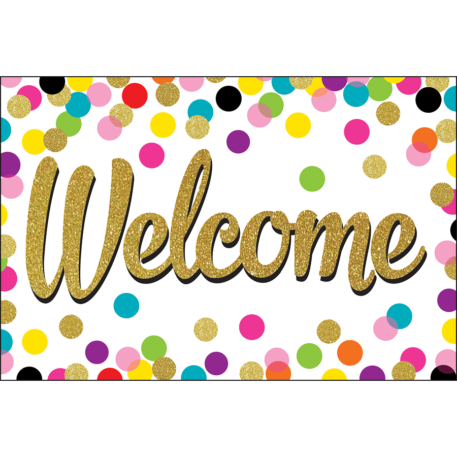 900x900 Confetti Welcome Postcards