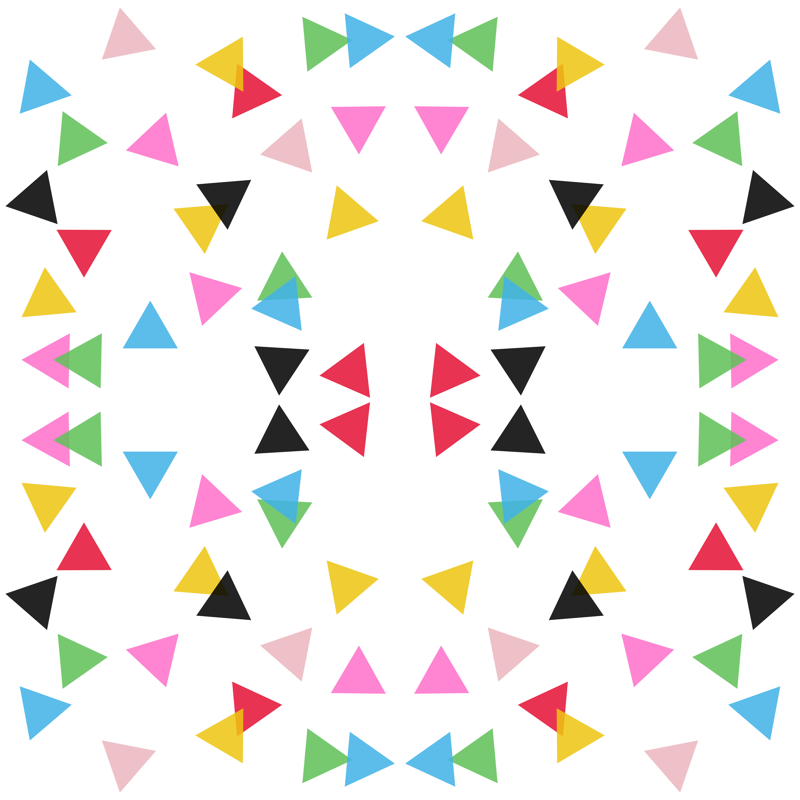 800x800 Triangle Confetti Transparent Wallpaper