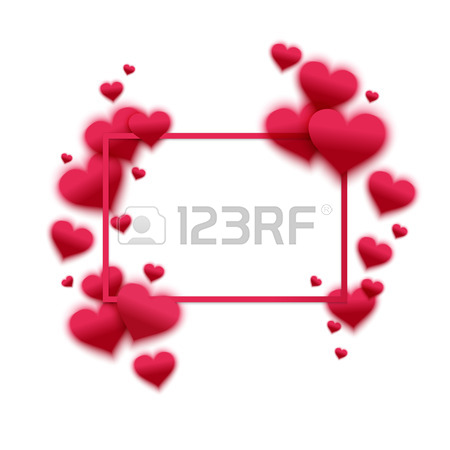 450x450 Vector Confetti Falling From Red Hearts On The Transparent
