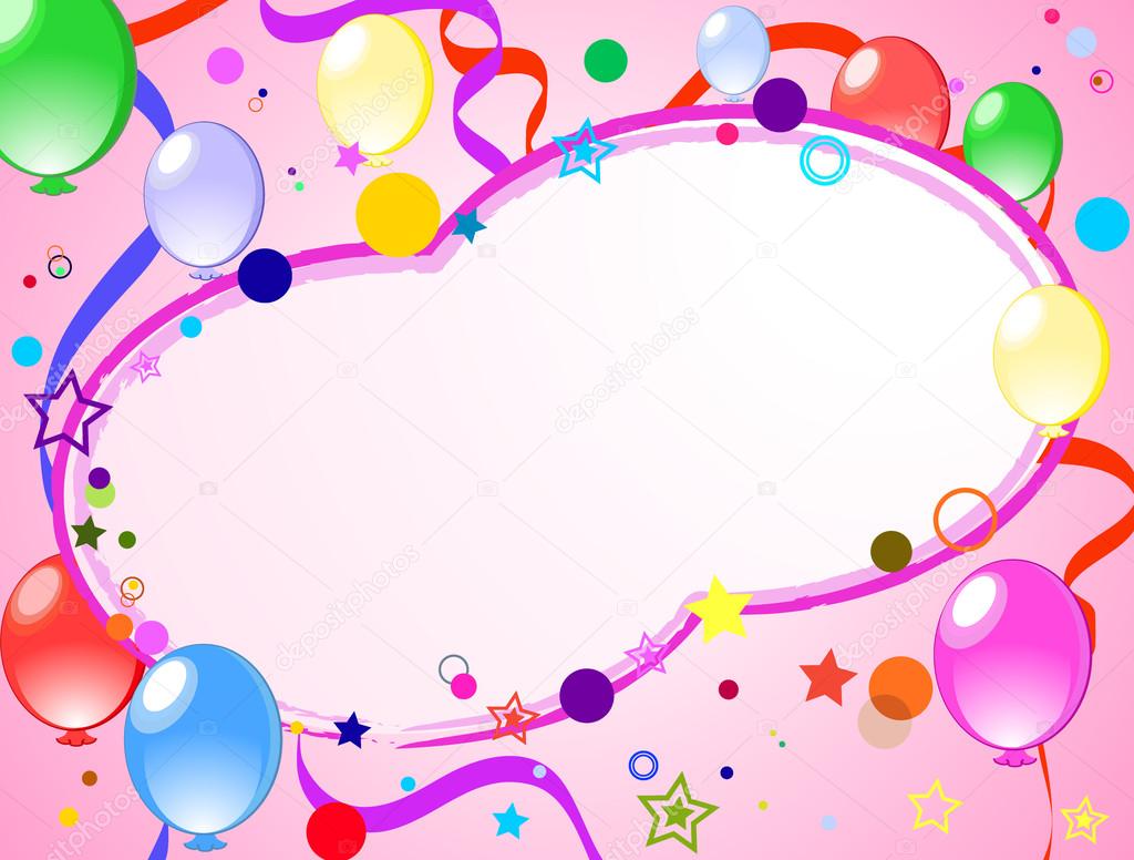 1024x776 Colored Background With Balloons Stock Vector Lentajka