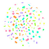 160x160 Colorful Explosion Of Confetti. Vector Illustration. Flat Design
