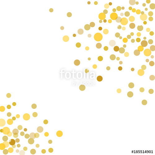 500x500 Golden Confetti On White Background. Stock Image And Royalty Free