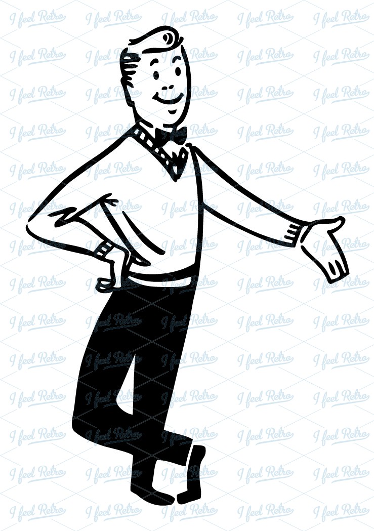 739x1049 Retro Clipart Self Confident Retro Ben
