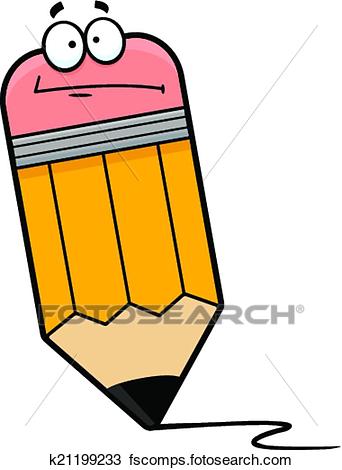 342x470 Clipart Of Cartoon Pencil Confused K21199233